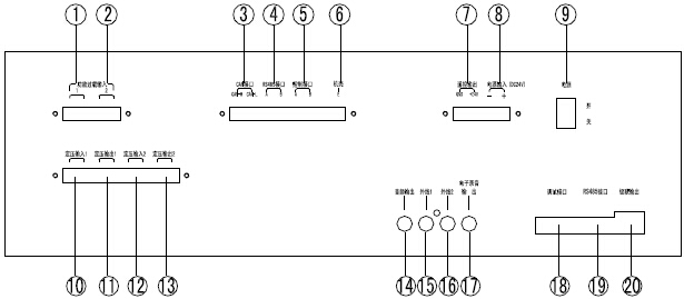 GST-GBFB-200/MP3廣播分配盤(pán)接線圖